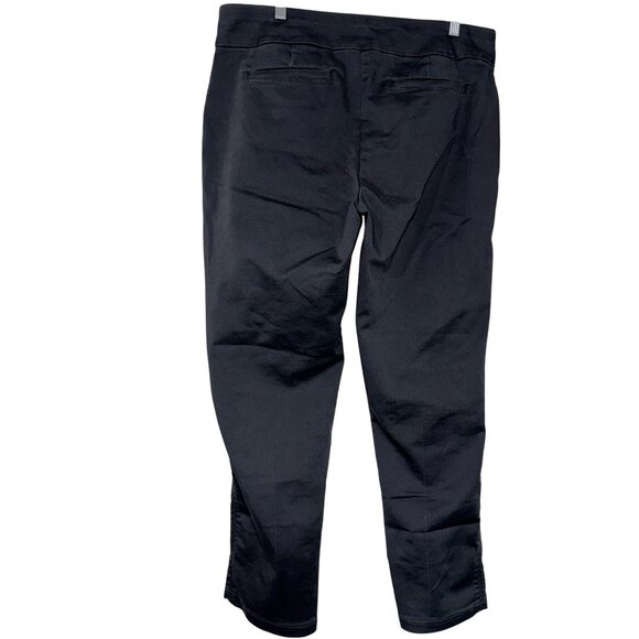 Croft & Barrow Womens Effortless Stretch Pants 16 Regular Black Polyester/Spande - Picture 3 of 6